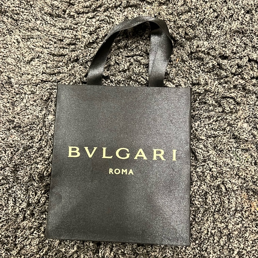 BVLGARI SATIN SHOPPING BAG